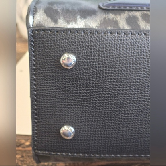 Karl Lagerfeld Black and Gray Satchel with Graphic Design - Picture 7 of 11